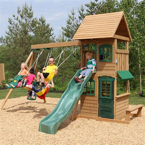 kidkraft wooden swing sets|kidkraft swing sets on sale.